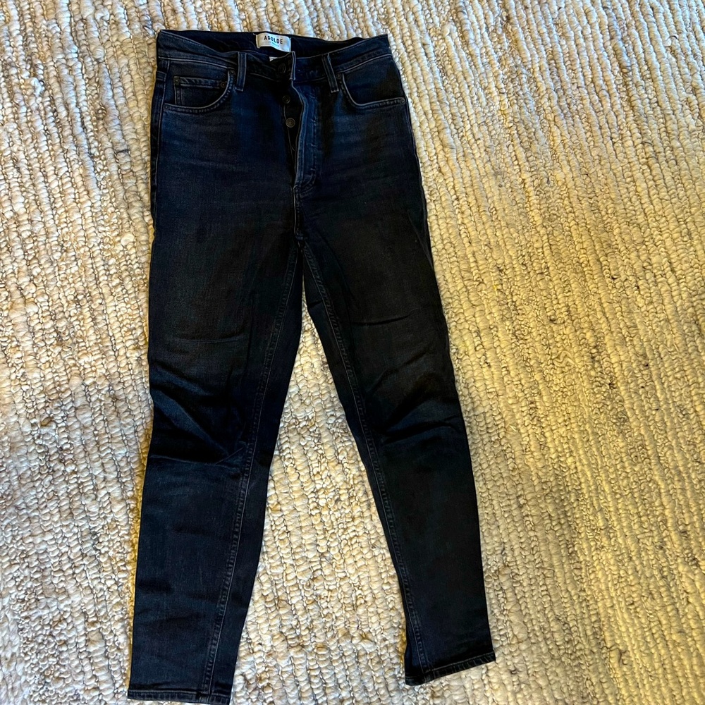 Agolde Nico 25 jeans black.
